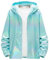 UHouse Party Jacke Herren Karneval Kostüm Glitter Disco Outfit 80er Jahre Herren-Jacken Glänzende Sportjacke mit Kapuze Vintage Kapuzenjacke Bunte Softshelljacke Warehouse Deal Hellblau 4XL