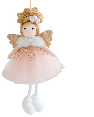 Flkiglm Weihnachten Engel Anhänger Weihnachtsengel Plüschpuppen Weihnachten Engel Puppe Anhänger Weihnachtsbaum Hängende Ornamente Weihnachtsengel Puppe Ornamente