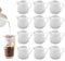 XPJBKC 12 Piezas Jarra Leche Mini, 50ml Mini Jarra de Leche Blanca de Porcelana con Asa, Pequeña Jarra Para Leche, Mini Lechera para Espumar Leche, Café, Salsas, Salsas