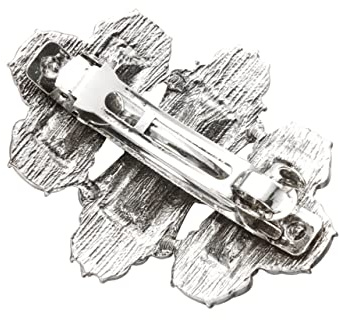 WOFASHPURET Antik-haarspangen Aus Silber Modische Haarnadel Mit Federschnalle Pferdeschwanz-clips Für Damen Stilvoller Haarschmuck Aus Strapazierfähigem Material