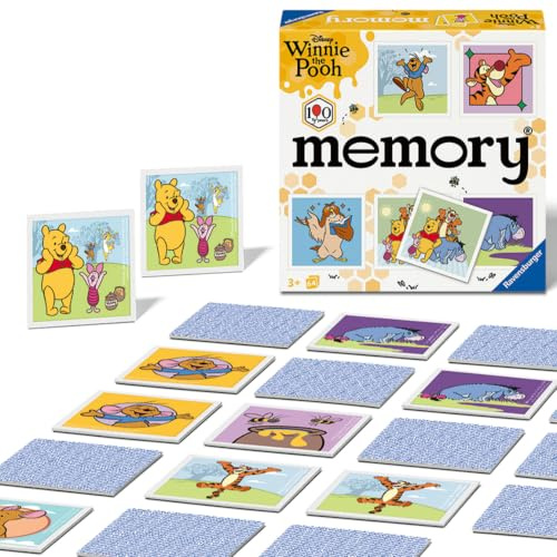 Ravensburger 25085 Memory® Winnie Puuh - Das weltbekannte Merkspiel für 2-8 Spieler ab 3 Jahren