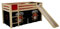 Lit Enfant avec Toboggan Pino Pirates II 90x200cm Naturel