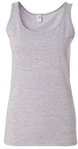 Gildan Ladies Soft Style Tank Top Vest (L) (Sport Grey (RS))