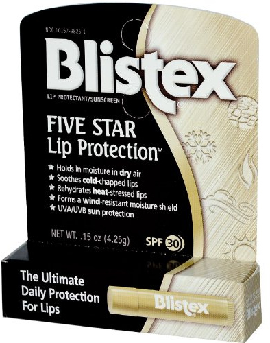 Blistex, Five Star Lip Protection, SPF 30, .15 oz (4.25 g)