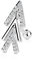 Autiga Tragus Ohr Piercing Stecker Helix Cartilage Barbell Pfeil Arrow Chirurgenstahl Silber