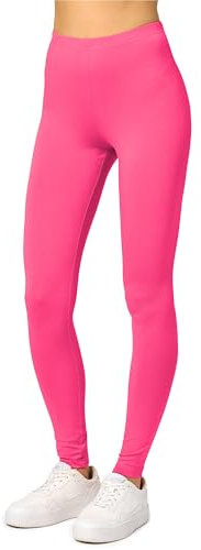 Merry Style Damen Lange Leggings aus Viskose MS10-143 (Rosa, XS)