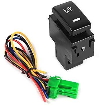 Interruptor de luces antiniebla LED de 12 V para automóvil, interruptor de luces de circulación diurnas