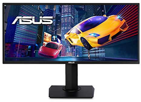 ASUS VP348QGL 34” Ultra-Wide Freesync HDR Gaming Monitor 75Hz 1440P Eye Care DisplayPort HDMI,Black