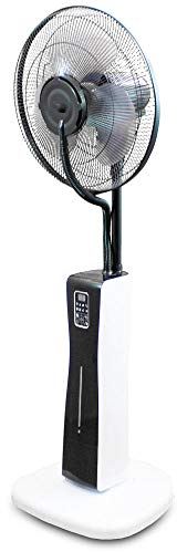 MS Point Leiser Standventilator Ventilator Lüftkühler Lüfter Fan Luftbefeuchter Schwenkbar mit Ultraschall Wasser Benebelung Sprühnebel Kühlung Klima