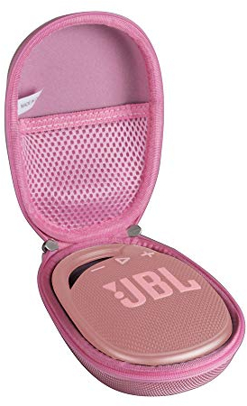 Hard Travel Case for JBL Clip5/ JBL Clip 4 - Bluetooth Portable Speaker by Hermitshell(Pink)