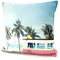 heimtexland ® Outdoorkissen Bedruckt 45x45 Garten Lounge Dekokissen Outdoor Lotus Effekt Typ742 Beach Bulli