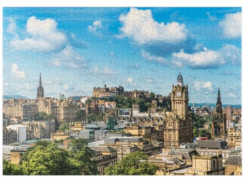 Edinburgh Castle, From The View Of Carlton Hill - Premium 1000 pieces Puzzle - MyPuzzle special collection from Puzzle Galaxy