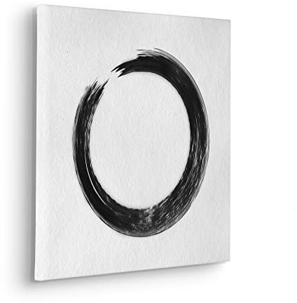 Komar Keilrahmenbild im Echtholzrahmen - Circular - Größe 40 x 40 cm - Kreis, Leinwandbild, Wandbild, Kunstdruck, Wanddekoration, Design, Wohnzimmer, Schlafzimmer