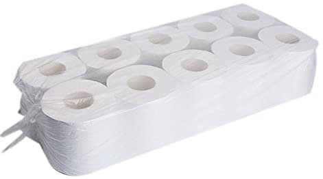 VSOLS 10 Rouleaux Papier de Toilette de Famille (Color : White)