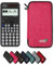 Casio fx-810DE CW ClassWiz avec Housse de Protection WYNGS Incluse Rose - Calculatrice Scientifique - Pack de Base (Allemand)
