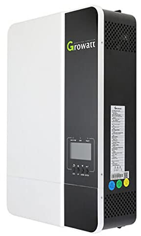 Growatt SPF 5000W Solar Hybrid Inverter - 48V DC to 230V AC, Off-Grid Built-in MPPT Solar Charge Controller and Supports 6 Inverters in Parallel