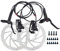 soonbuy Hydraulische Bremsen Set Kits, Elektrische Fahrrad Doppelkolben Scheibenbremse, Power Cut Off Elektrische Fahrradbremse, Aluminiumlegierung Power Off Öl Scheibenbremse 1 paar Ölbremse+160mm