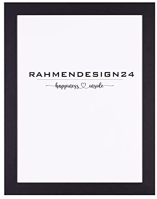 Rahmendesign24 Bilderrahmen Tokio 30x90 SCHWARZ (matt) Fotorahmen, Wechselrahmen, Posterrahmen, Puzzlerahmen, Rahmen