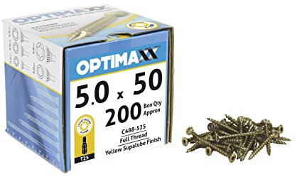 OPTIMAXX C488-525 Torx Drive Woodscrews 200PC 5.0x50