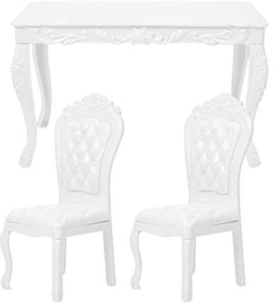 EXCEART Spielzeug 1 Satz von Playhouse Decor Mini Schreibtischstuhl Set Simulated Möbeldekor Schreibtisch Zubehör