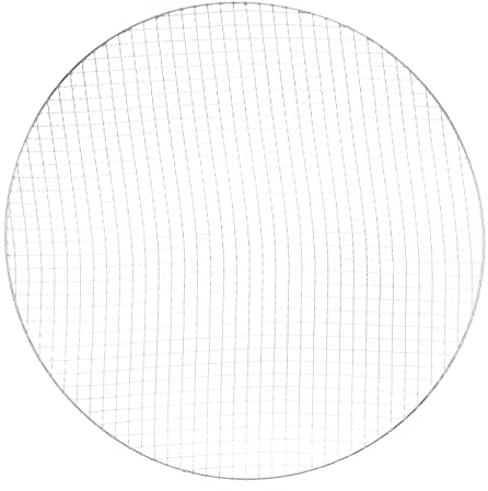 sourcing map Round BBQ Grill Net 21.5 Dia Galvanized Iron Barbecue Mesh Mat for Baking Smoking Charcoal Grilling Roasting