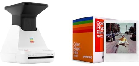 Polaroid Lab Sofortdrucker - Weiß - 9019, Keine Filme & Color Film für i-Type - x40 Filmpaket