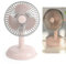 zottel Ventilateur Vintage, Ventilateur de Table Vintage en Métal de Couleur Pure de Chargement USB pour Bureau pour Les Travailleurs (Rose Clair)