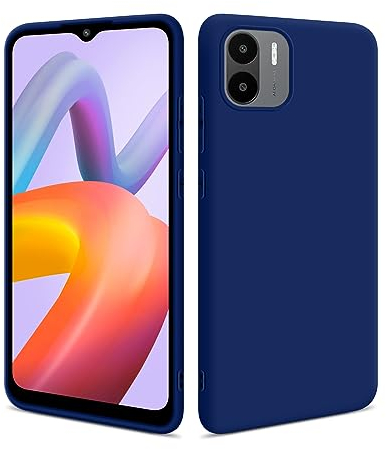 HS Products HSP Coque pour Xiaomi Redmi A2 [Anti-poussière] étui de Protection en Silicone TPU Premium | Résistant aux Chocs | Protecteur d'écran et de caméra | Housse Ajustement Parfait Mat | Bleu