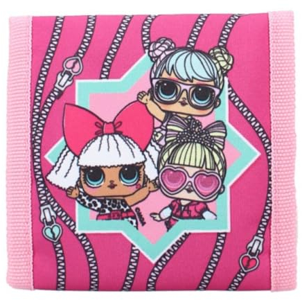 mybagstory - Geldbörse – Geldbörse – LOL Surprise – Rosa – für Kinder – Schule – Kindergarten – Kindergarten – Urlaub – 10 cm – Geschenkidee, Schwarz , 10, Mädchen