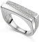Materia Damenring Silber 925 breit mit Steinen SR-179-52