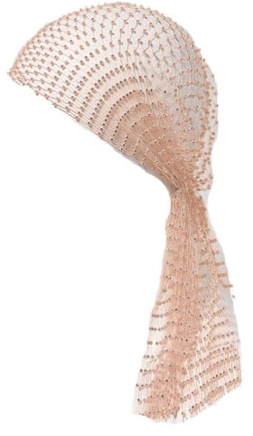 Wisafory Damen Strass Kopftuch Netz Stirnband Glitzer Hip Hop Turban Cap Elastisch Fischnetz Hijab Tiaras Kopftücher Haarbänder Hair Wraps Bandana Kopfschmuck für Frauen Mädchen Hautfarbe