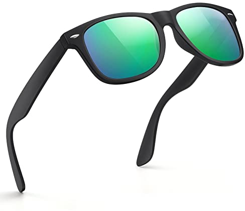 Glapeame Polarisiert-Sonnenbrille-Herren-Damen-Sonnenbrillen-Sunglasses-Men-Woman-Sonnenbrille Schwarz-UV400-Unisex-Retro-Vintage-Klassische-Polarisierte-Brille-Sportbrille-für Fahren-Camping,4