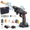 Cordless Pressure Washer, Portable Cordless Power Washer, High Pressure Washer Gun with 2 Nozzles, Handheld Pressure Washer Kit, High-Pressure Cordless Power Jet Wash for Car Floor Garden Cleaning