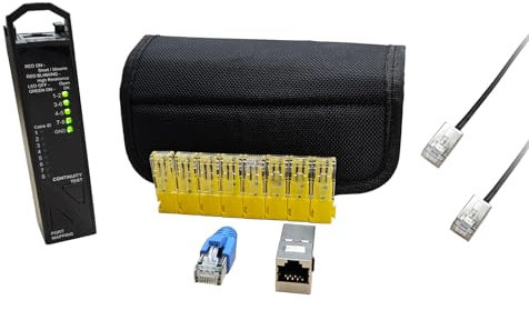 VARICONN 3 in 1 Resistance, Continuity and Port Mapping RJ45 Network Cable Tester, Pocket Size, for C5e, C6, C6a, C8 UTP/STP Cables