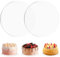 2 Stück Tortenunterlage Rund Acrylplatten 20cmx3mm Kuchenplatte, Tortenplatten Acrylscheibe Transparent Cake Board Torten Unterplatten, Tortenböden Rund für Glätten und Arrangieren von Torten, DIY