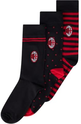 A.C. Milan - 3 Strohsocken mit Logo
