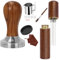 Kaffee Tamper Set 51mm, 23pcs Espresso Tamper Set, Barista Set mit Aufschäumkrug, Barista Set mit 304 Edelstahl Base Kaffeestampfer, Tamper Matte, Latte Art Stift, Kaffee-Rührer, Sandelholz-Tamper