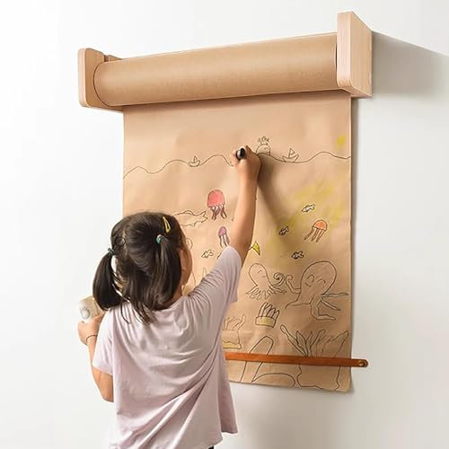FBHappiness Papierrollen-Wandhalterung, Metzger-Papierrollenspender, Kraftpapierhalter (51 cPapierrollen-Wandhalterung, Metzger-Papierrollenspender, Kraftpapierhalter (51 cm breit)