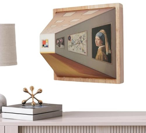 Huayeex LED-Malerei, Wandkunst, Beleuchtung, Malerei, Vision-Bilderrahmen-Nachtlampe | Verstellbare Wandkunstbeleuchtung für Restaurant, Hotel, Café, Zuhause oder Galerie