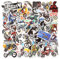 50St Motocross Dirtbike Aufkleber, Wasserfest Motorrad Aufkleb für Kinder Motocross Aufkleber Auto für Wasserflaschen Laptops Skateboards Helme