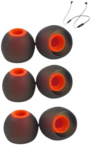 3 Pairs | Replacement Silicone Ear Plugs Compatible with JBL Reflect Flow, Endurance Peak II, Tune 125TWS, 130NC, 215TWS Earphones | Noise Isolation | S/M/L 3 Different Sizes