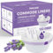 ININCARE Commode Liners with Absorbent Pads for Bedside Commode, 100 Lavender Scented Bedside Commode Liners and 100 Commode Pads, Commode Toilet ＆ Camping Toilet Bags