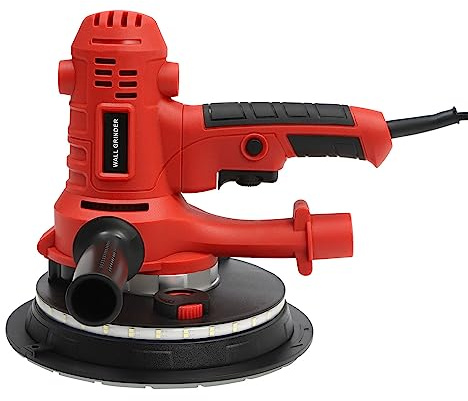Elektrischer Trockenbauschleifer, 800W Wandschleifer & Deckenschleifer mit Staubsaugeranschluss, 2100 U/min Wand und Deckenschleifer für Gipskarton
