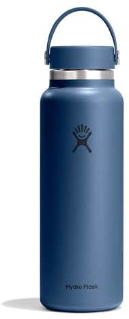 Hydro Flask – Wide Flex Cap 1,182 ml (40 oz) Bottle | Edelstahl, auslaufsicher – Kalt 24 Std., heiß 12 Std. isoliert – Harbor Blue