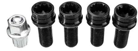 DCXXAN Radbolzen, für VW Caddy 2004-2008, Radsicherungsmuttern-Schrauben-Set 8D0601139F