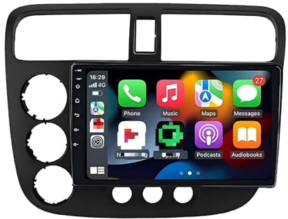 Carplay Screen For Car Car Radio Stereo for fit for Honda for civic with Wireless Touch Screen with Bluetooth