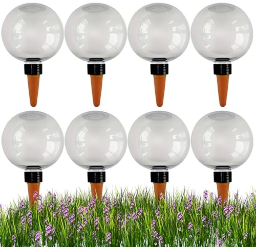 Bolas automáticas de riego automático, bolas de riego, riego de plantas de interior, dispensador de agua, bolas de riego automático de habitación, balcón y plantas de jardín, 500 ml (8 unidades)
