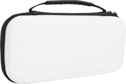 KUIDAMOS Étui de Transport pour Console de Jeu Portable, Rangement Portable Noir Durable pour 2 avec Conception Anti-Rayures (Blanche)