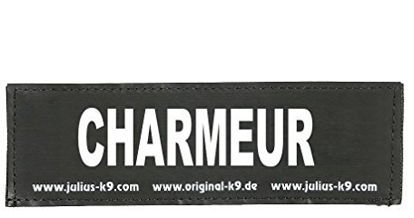 Klettaufschrift, CHARMEUR, klein, Schwarz