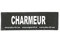 Klettaufschrift, CHARMEUR, klein, Schwarz